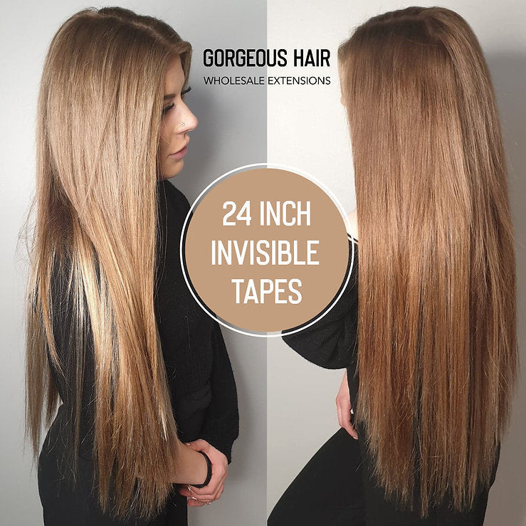 INVISIBLE TAPE 24" HAIR EXTENSIONS BROWNS