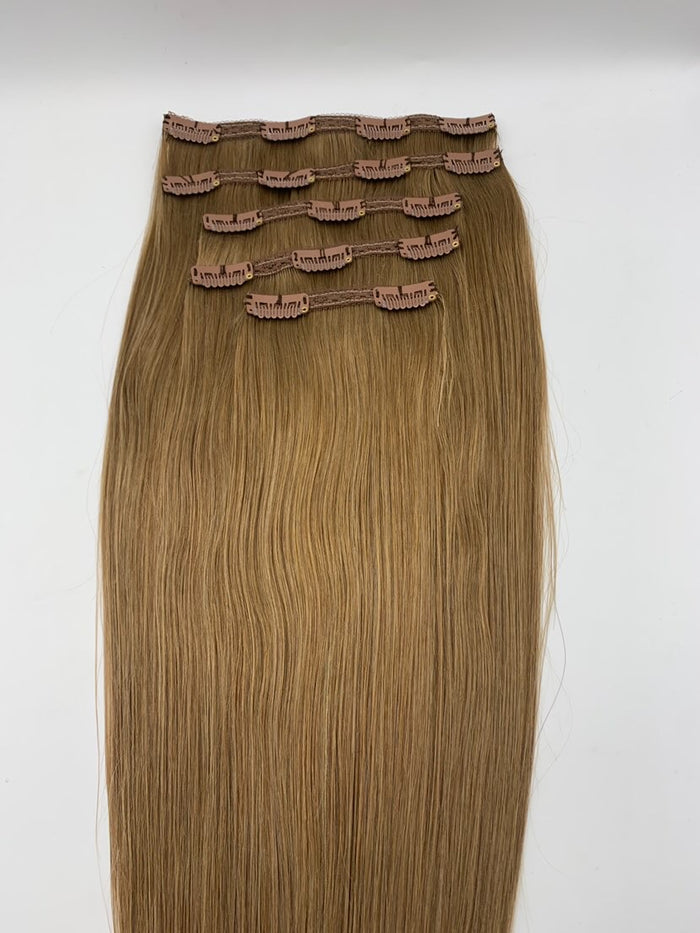 CLIP-IN 20" HAIR EXTENSIONS - BROWNS