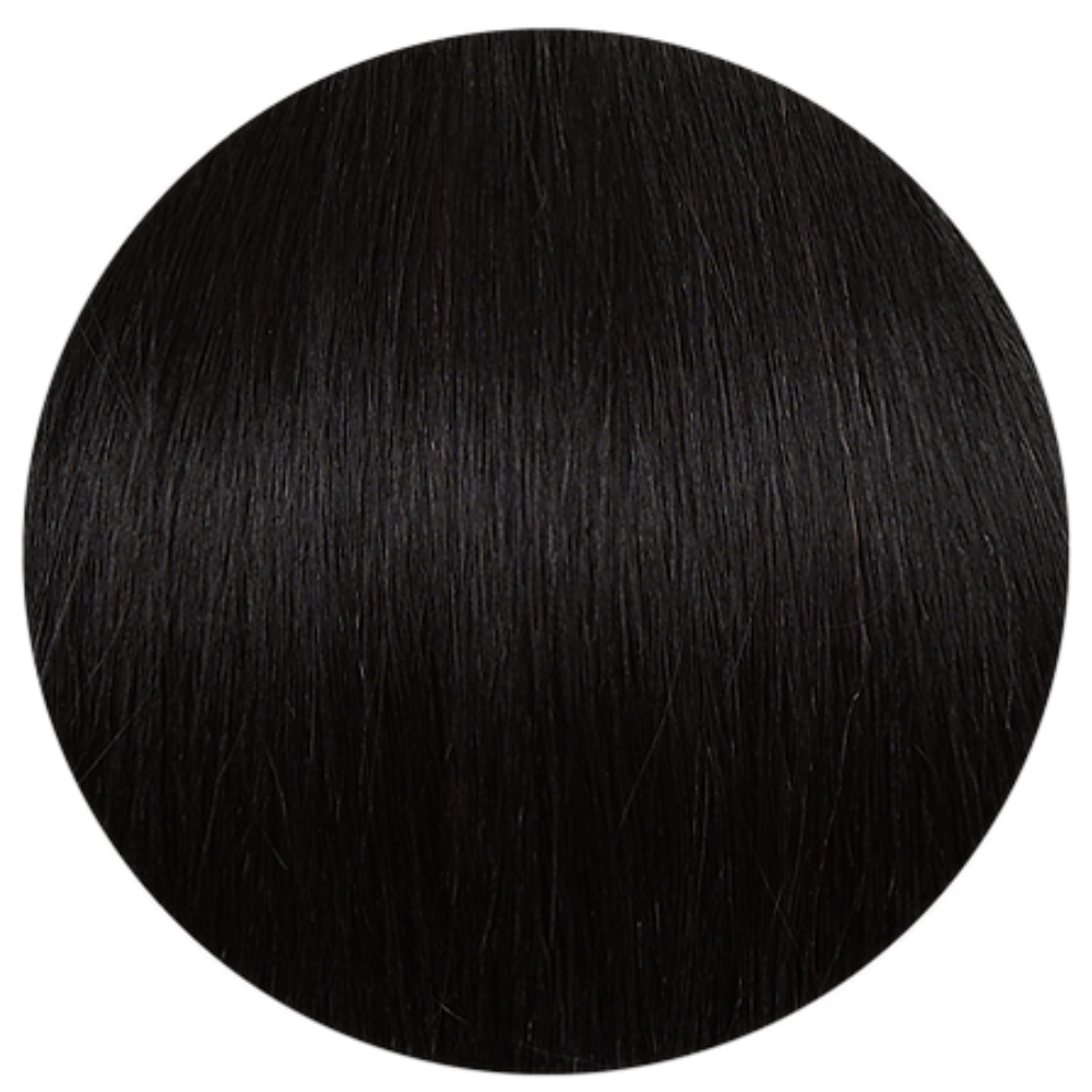 CLIP-IN 24 HAIR EXTENSIONS BLACK