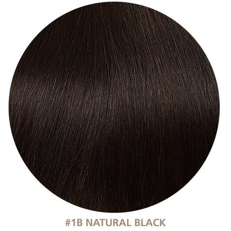 CLIP-IN 20 HAIRE XTENSIONS NATURAL BLACK