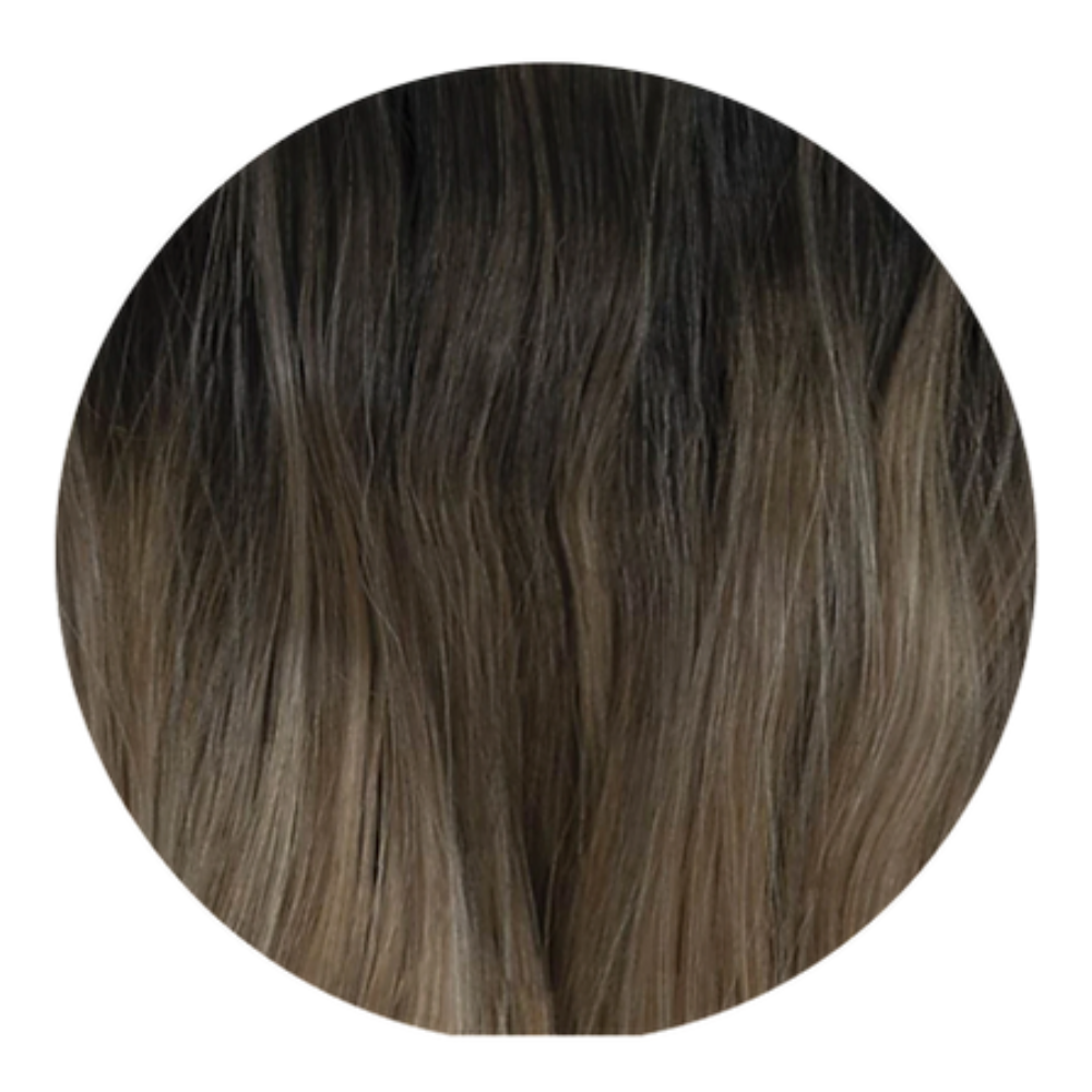 OMBRE 20" TAPE HAIR EXTENSIONS BROWNS